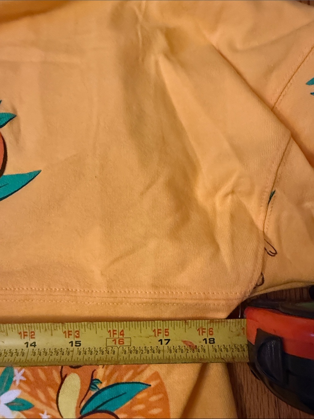 Disney Yellow Long-Sleeve Orange Bird & Citrus Print Top - Picture 4 of 6